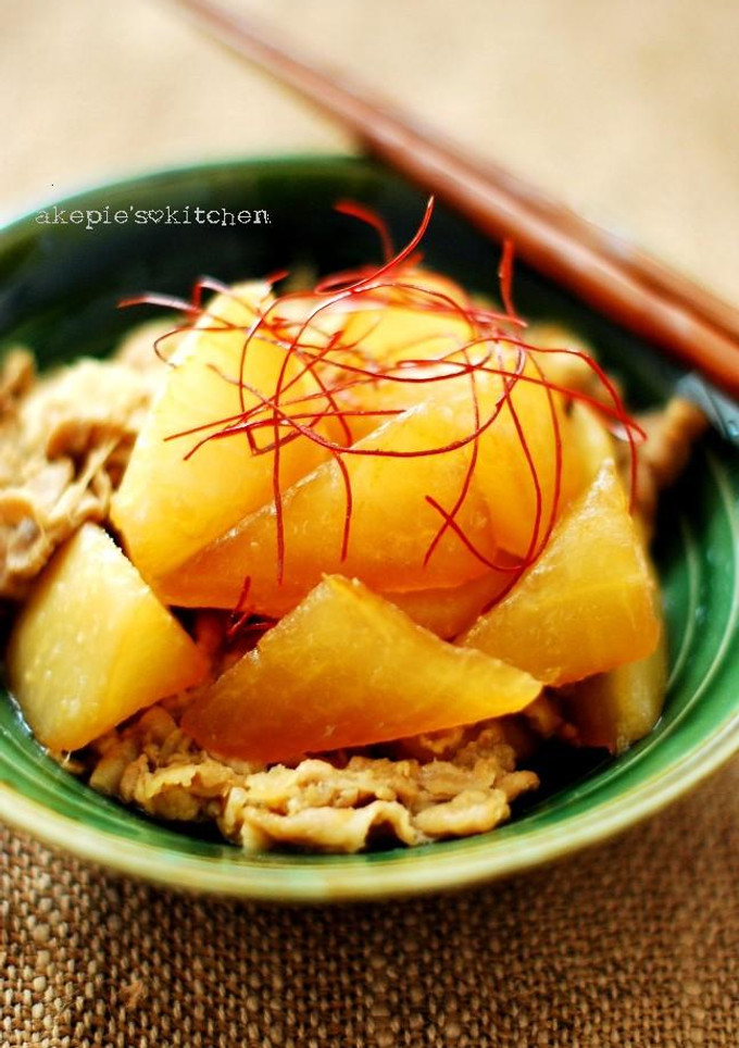 コクと旨みたっぷり！大根と豚バラの煮物-レシピのメイン写真