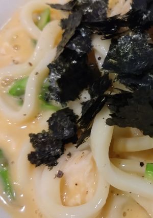 カルボナーラ風うどん-レシピのメイン写真