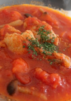 圧力鍋で♪チキンのトマト煮込み♪-レシピのメイン写真