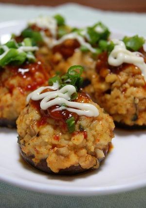 しいたけの高野豆腐詰め♪-レシピのメイン写真