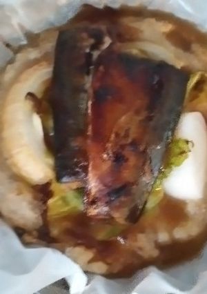さば味噌、玉葱、キャベツのせピザ-レシピのメイン写真