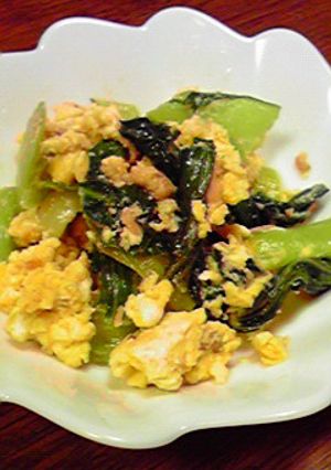 ツナと青梗菜のたまご炒め-レシピのメイン写真