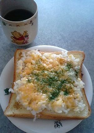 腹持ち最高☆こってりご飯トースト☆-レシピのメイン写真