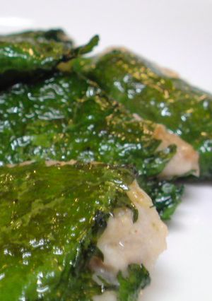 鶏ひき肉の大葉包み焼き-レシピのメイン写真