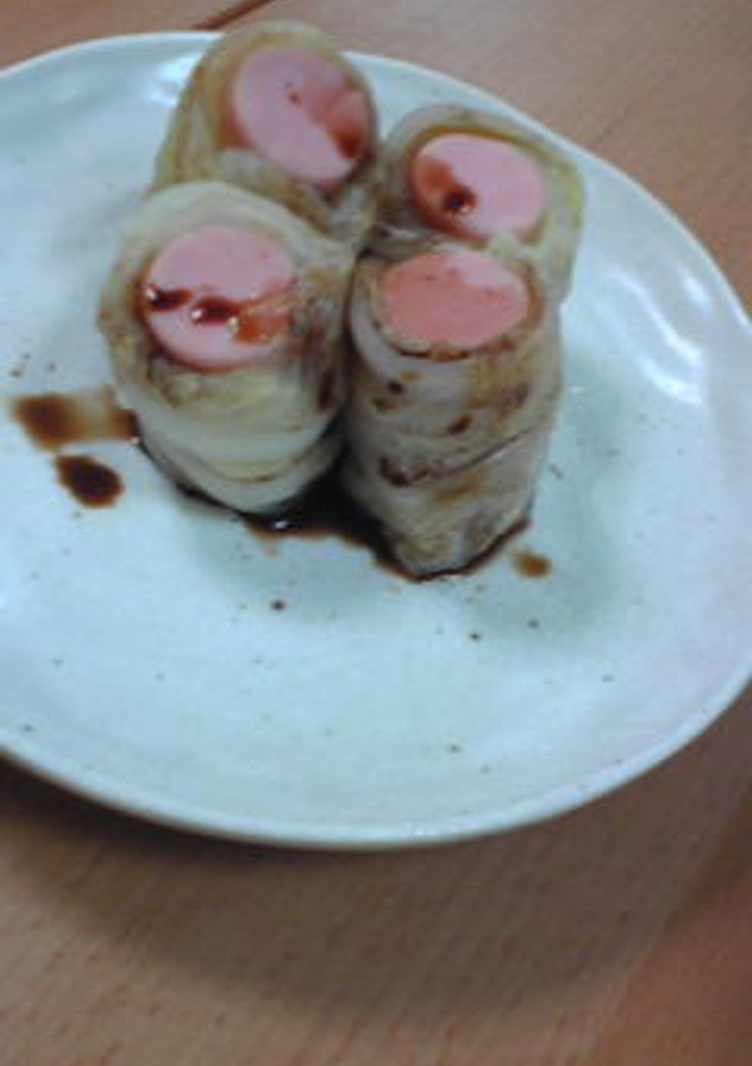 魚肉ソーセージの白菜巻き-レシピのメイン写真