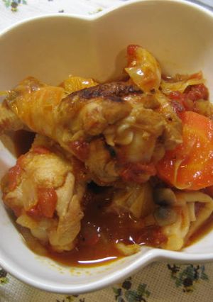 ルクルーゼで★鶏肉と野菜のトマト煮込み-レシピのメイン写真