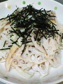 「れんこんとちくわのたらこマヨあえ」-レシピのメイン写真
