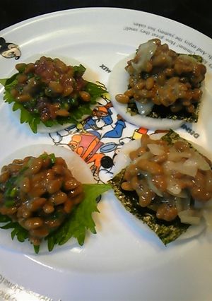 大根と納豆のカナッペ-レシピのメイン写真