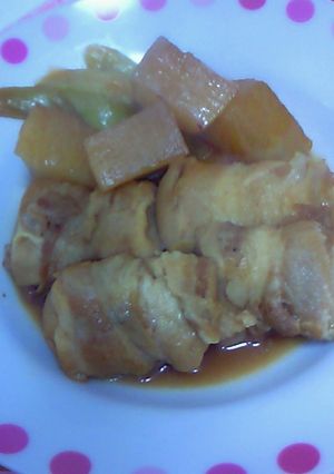 じゅわ～★高野豆腐の肉巻き煮込み-レシピのメイン写真