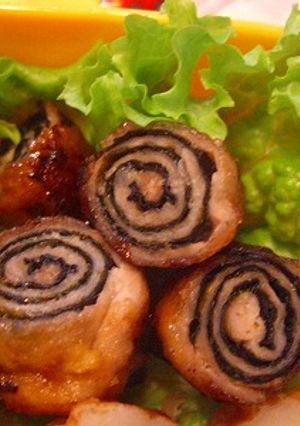 豚肉のくるくる海苔巻きソテー-レシピのメイン写真