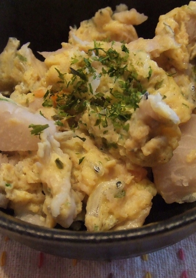 離乳食＊里芋としらすのふっくらいり卵＊-レシピのメイン写真