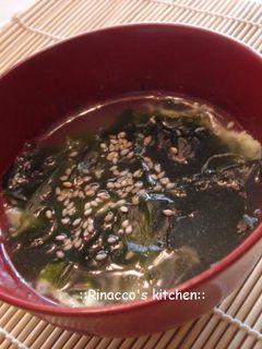 = 簡単✿わかめとたまごのスープ =-レシピのメイン写真