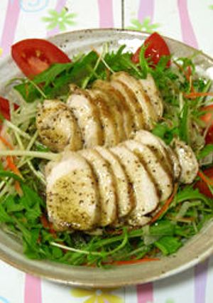 鶏胸肉のレモンハーブサラダ-レシピのメイン写真