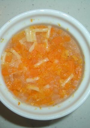 離乳食中期②　人参と大根のコンソメパスタ-レシピのメイン写真
