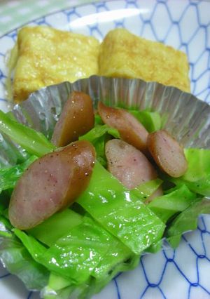 簡単レンチン♫キャベツ＆ウインナー中華風-レシピのメイン写真