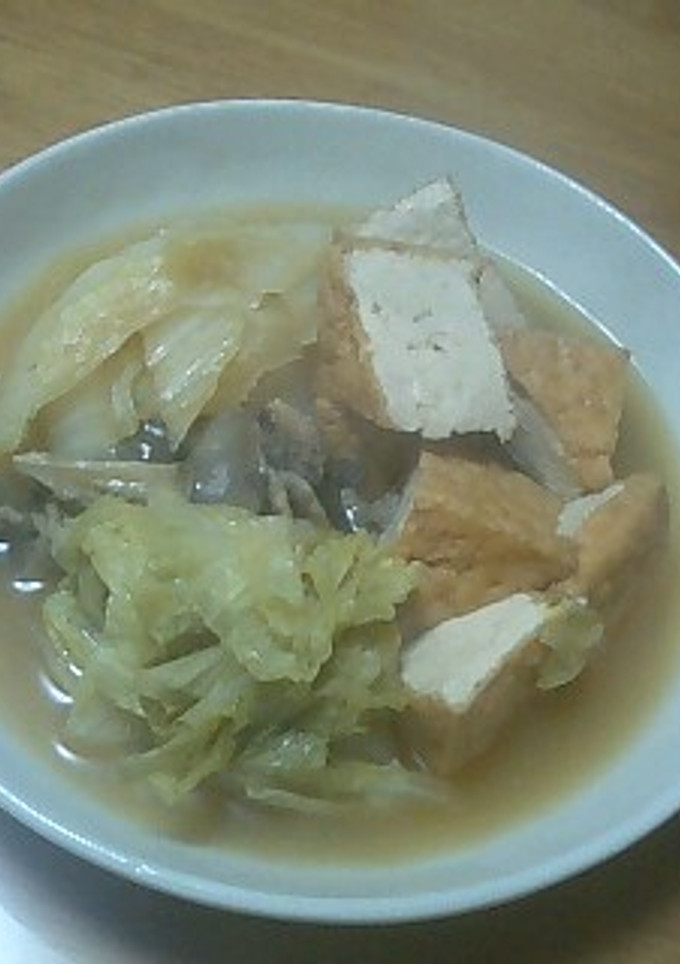 厚揚げ･白菜煮-レシピのメイン写真
