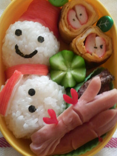 キャラ弁☆ 雪だるま弁当-レシピのメイン写真
