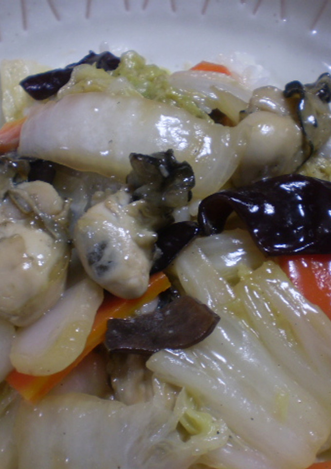 牡蠣の中華丼-レシピのメイン写真