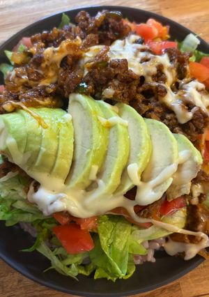案外ヘルシー？！簡単タコライス🌶-レシピのメイン写真