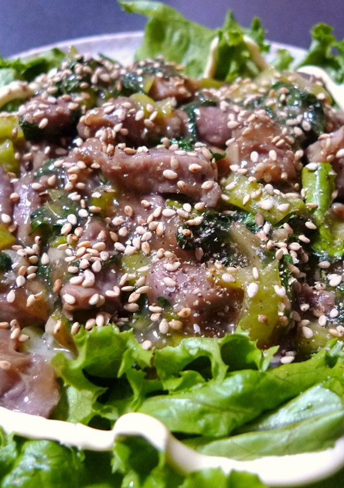 砂ずりとチンゲン菜の生姜焼きのタレ炒め-レシピのメイン写真