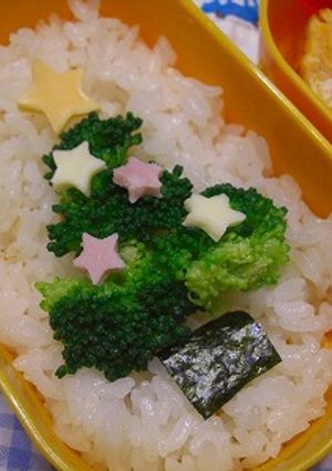 ブロッコリーdeクリスマスツリーのお弁当-レシピのメイン写真