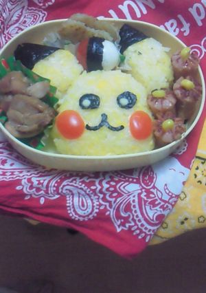 遠足用キャラ弁☆ピカチュウ♪-レシピのメイン写真