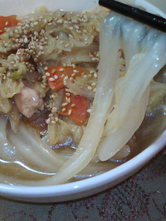 ヘルシー★うどん風 白菜の中華スープ-レシピのメイン写真