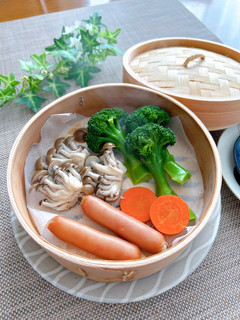 せいろで時短・簡単!ヘルシー蒸し野菜-レシピのメイン写真