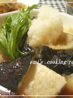 餅と茄子の揚げだし-レシピのメイン写真