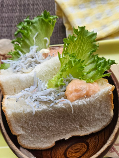 食パンで!ネギサーモンしらすマヨサンド-レシピのメイン写真