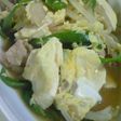 我が家の豆腐チャンプルー☆