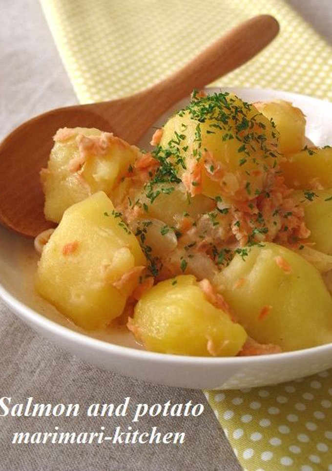 レンジで簡単！鮭フレークの鮭じゃが♪-レシピのメイン写真
