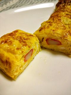 お弁当に✿カニカマ厚焼き卵-レシピのメイン写真