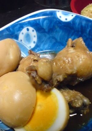 定番の手羽元とゆで卵のお酢煮-レシピのメイン写真