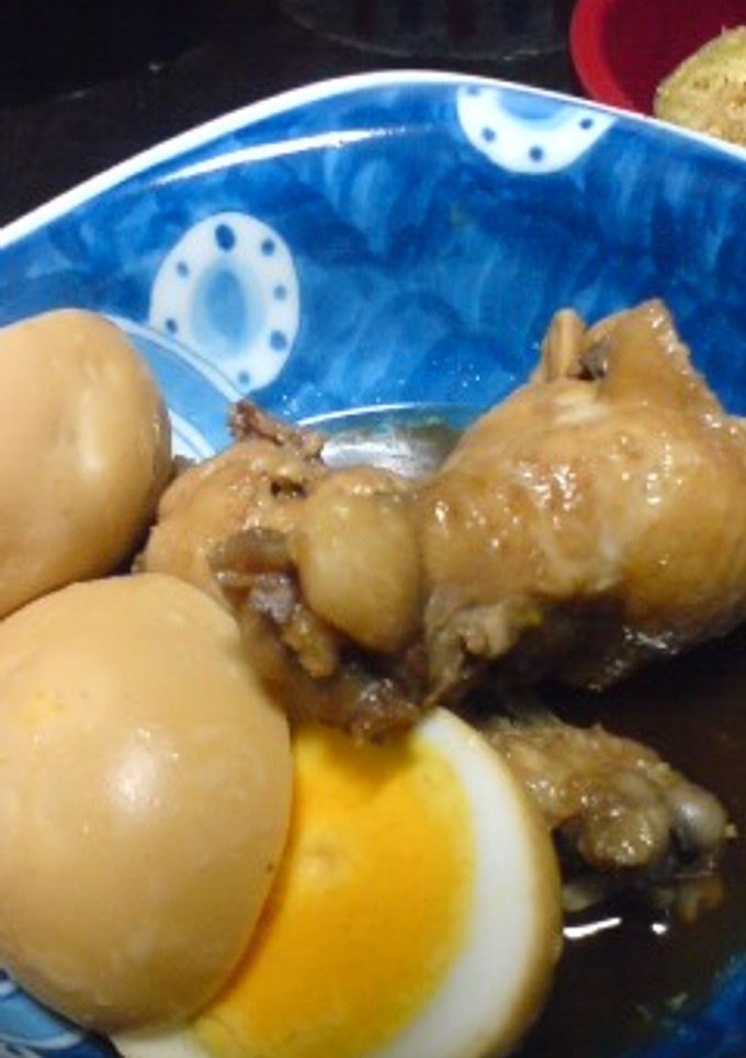 定番の手羽元とゆで卵のお酢煮-レシピのメイン写真