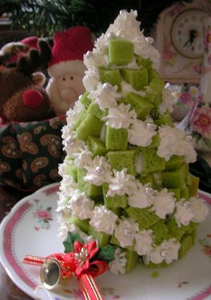 簡単☆クリスマスツリーケーキ　-レシピのメイン写真