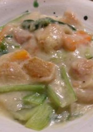 鶏とチンゲン菜の豆乳クリーム煮-レシピのメイン写真