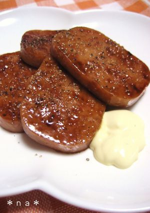 魚肉ソーセージの♡照りマヨ-レシピのメイン写真