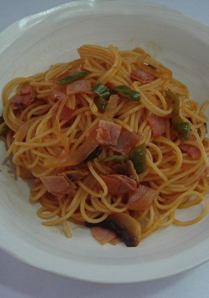 我が家のスパゲッティナポリタン-レシピのメイン写真