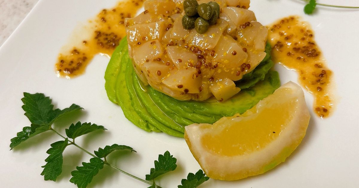 ほたてのタルタルとアボカドスライス by yummysunny