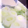 葱のチン♪胡麻つゆネーズで
