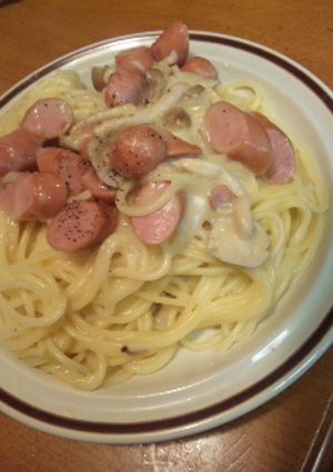 シチュー風味のクリームパスタ-レシピのメイン写真