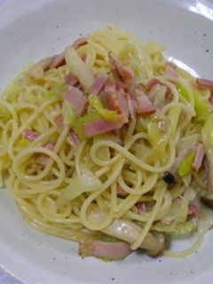 長ネギとベーコンのゆずこしょうスパゲティ-レシピのメイン写真