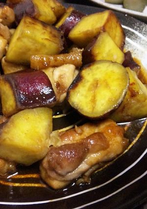 鶏とさつまいもの甘辛炒め-レシピのメイン写真