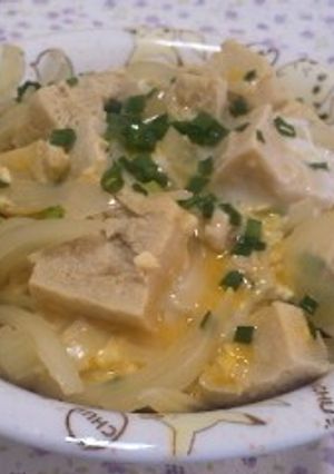 ヘルシー＊冷凍豆腐の卵とじ丼-レシピのメイン写真