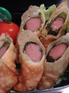 餃子の皮で簡単おつまみ♡ウィンナー揚げ-レシピのメイン写真