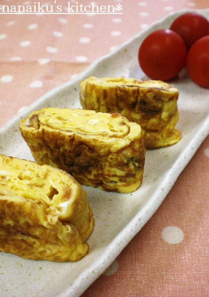 お弁当に♡梅マヨ風味の卵焼き-レシピのメイン写真