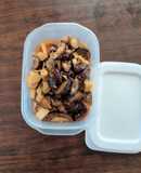 筍と茄子と干し椎茸の豆板醤味噌ダレ