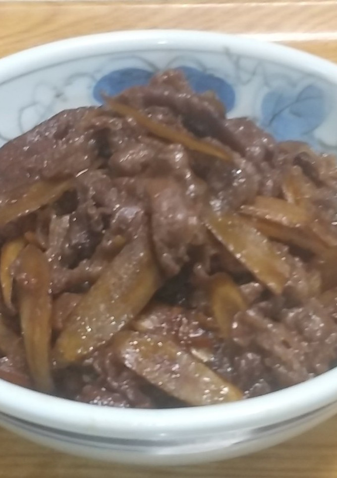 牛肉とごぼうの佃煮風-レシピのメイン写真