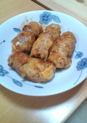 クルクル梅豆腐ロール-レシピのメイン写真